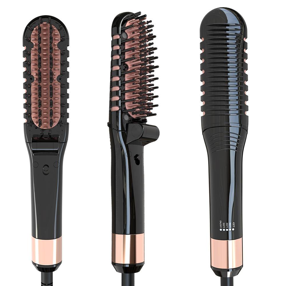 Peigne Electrique Fast Ceramic Heating Hair Straightening Brush Portable Electric Straightening Comb Hair Straightener Brush